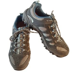 Merrell Ridgepass Womens Hiking Shoes US 10 Granite Eggshell Gray Blue J246523C